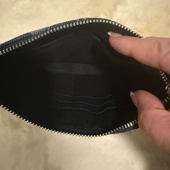 Coach Denim Wristlet With Silver Hardware (NWOT) - Picture 3 of 3